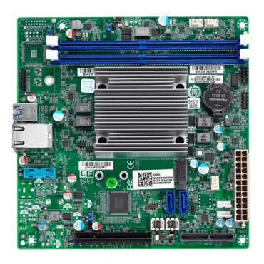 S3227 (S32272NR-C338), Atom SoC C3338, DDR4-1866 32GB RDIMM / 1, M.2, GbLAN / 2, Mini-ITX Retail
