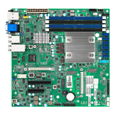 S5539 (S5539GM2NR-D21 (BTO)), Intel SoC D-1521, DDR4-2133 128GB RDIMM / 4, VGA, GbLAN / 2, microATX Retail