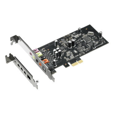 Xonar SE, 5.1 Channels, 24-bit / 192KHz, 116 dB SNR, PCIe Sound Card