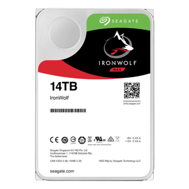 14TB IronWolf ST14000VN0008, 7200 RPM, SATA 6Gb/s, 256MB cache, 3.5&quot; HDD