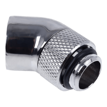 Eiszapfen G1/4" 45 Degree Angled Rotatable Adapter Fitting - Chrome