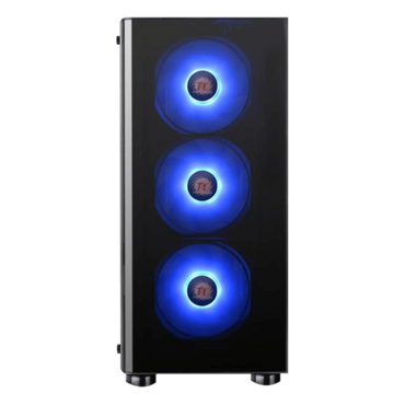 V200 TG RGB, Tempered Glass, No PSU, ATX, Black, Mid Tower Case