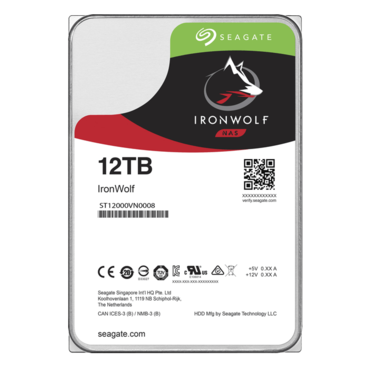 12TB IronWolf ST12000VN0008, 7200 RPM, SATA 6Gb/s, 256MB cache, 3.5&quot; HDD