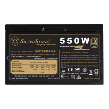 ST55F-GS, 80 PLUS Gold 550W, Fully Modular, ATX Power Supply