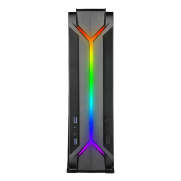 RAVEN RVZ03-ARGB, No PSU, Mini-ITX, Black, Slim HTPC Case