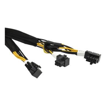 8-Pin Right Angle CPU to 8-Pin + 6-Pin Right Angle PCIe 57cm GPU Cable For Geforce 1 (CBL-PWEX-0790)