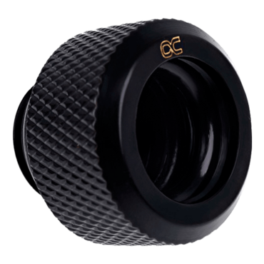 Eiszapfen 13mm G1/4&quot; HardTube Knurled Compression Fitting - Black