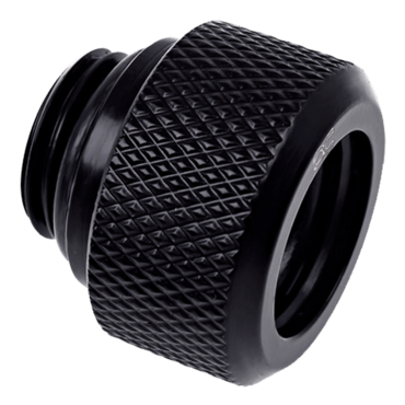 Eiszapfen 13mm G1/4" HardTube Knurled Compression Fitting - Black