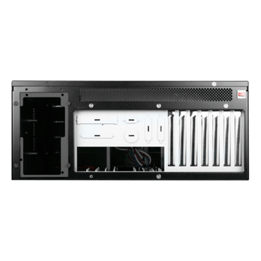 D410-DE8BK-225T, Black HDD Handle, 1x Slim 5.25", 8x 3.5", 2x 2.5" Hotswap, E-ATX, Black, 4U Chassis