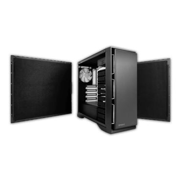 P101 Silent, No PSU, E-ATX, Black, Mid Tower Case