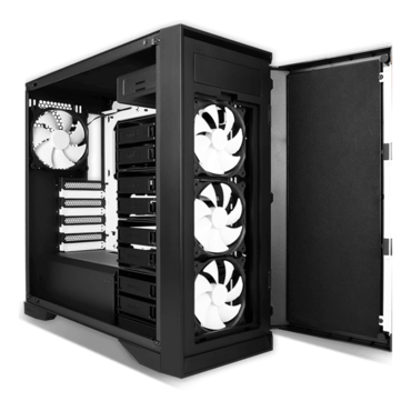 P101 Silent, No PSU, E-ATX, Black, Mid Tower Case