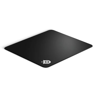 QcK Edge (Large), Micro-woven cloth, Non-slip rubber base, Black, Gaming Mouse Mat
