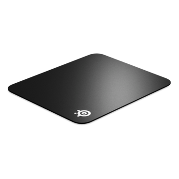 QcK Hard, Hard Polyethylene, Non-slip rubber base, Black, Gaming Mouse Mat
