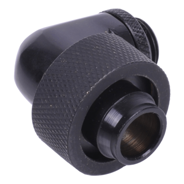 HF 19/13mm (OD 3/4" ID 1/2") Compression Fitting 90° Rotatable G1/4 - Deep Black