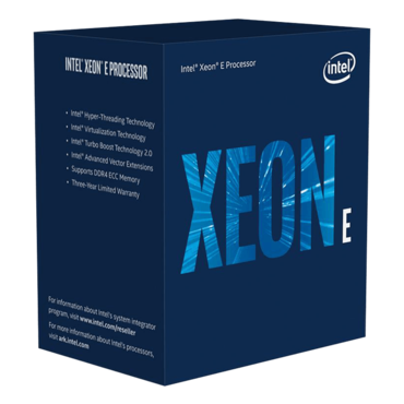Xeon® E-2134 4-Core 3.5 - 4.5GHz Turbo, LGA 1151, 8 GT/s DMI3, 71W, Processor