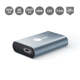 SIIG AC CE-H24L11-S1 HDCP Converter between HDMI2.0&HDMI 1.4 up to 4K Gray