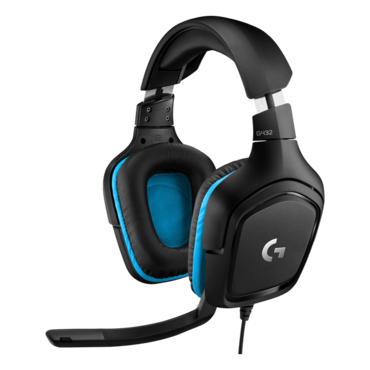 G432, Virtual 7.1 Surround Sound, Wired, Black/Blue, Gaming Headset