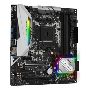 B450M Steel Legend, AMD B450 Chipset, AM4, HDMI, microATX Motherboard