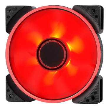 Prisma SL-12 120mm, Red LEDs, 1200 RPM, 50.63 CFM, 19.5 dBA, Cooling Fan