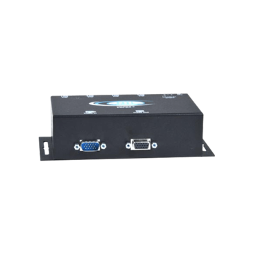 Industrial VGA Splitter/Extender via CAT5 with M12 Connectors to 600 feet: 4-Port