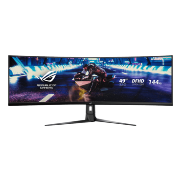 ROG Strix XG49VQ, Curved, DisplayHDR™ 400, 49&quot; VA, 3840 x 1080 (DFHD), 4 ms, 144Hz, FreeSync™ Premium Pro Gaming Monitor