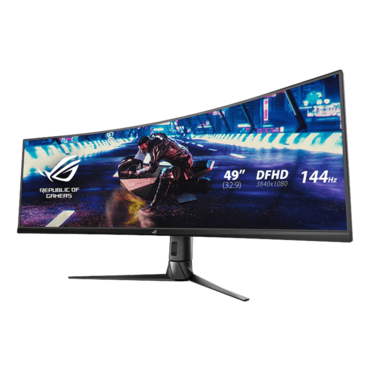 ROG Strix XG49VQ, Curved, DisplayHDR™ 400, 49" VA, 3840 x 1080 (DFHD), 4 ms, 144Hz, FreeSync™ Premium Pro Gaming Monitor