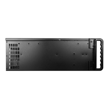 D Storm D406SE-B6SL-SL, Silver HDD Handle and Bezel, 2x 5.25", 4x 3.5" Drive Bays, 6x 3.5" Hotswap Bays, No PSU, ATX, Black/Silver, 4U Chassis