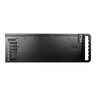 D Storm D406SE-B6BL, Blue HDD Handle and Bezel, 2x 5.25", 4x 3.5" Drive Bays, 6x 3.5" Hotswap Bays, No PSU, ATX, Black/Blue, 4U Chassis