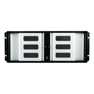 D Storm D-407SE-SL-TS859, Silver Bezel, w/ 8&quot; Touch Screen LCD, 3x 5.25&quot;, 1x 3.5&quot; Drive Bays, No PSU, ATX, Black/Silver, 4U Chassis