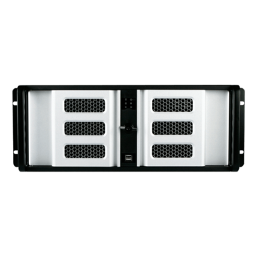 D Storm D-407SE-SL-TS859, Silver Bezel, w/ 8" Touch Screen LCD, 3x 5.25", 1x 3.5" Drive Bays, No PSU, ATX, Black/Silver, 4U Chassis