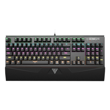 GAMDIAS HERMES M1 7 color Mechanical Gaming Keyboard with Blue Switches / Attachable Palm Rest