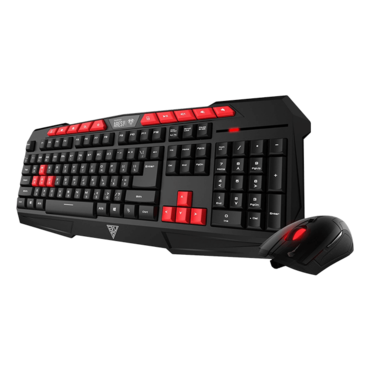ARES V2 Essential Combo, 3200 dpi, Wired USB, Black/Red, Gaming Keyboard & Mouse