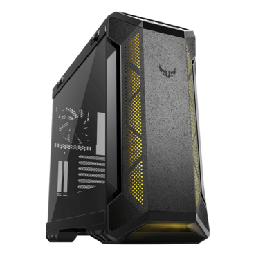 TUF Gaming GT501, Tempered Glass, No PSU, E-ATX, Black Mid Tower Case
