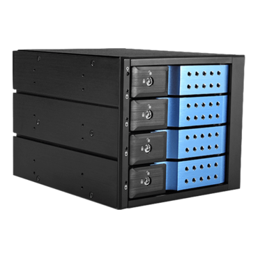 BPN-DE340HD-BLUE Trayless 3x 5.25" to 4x 3.5" 12Gb/s HDD Hot-swap Rack