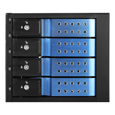 BPN-DE340HD-BLUE Trayless 3x 5.25&quot; to 4x 3.5&quot; 12Gb/s HDD Hot-swap Rack