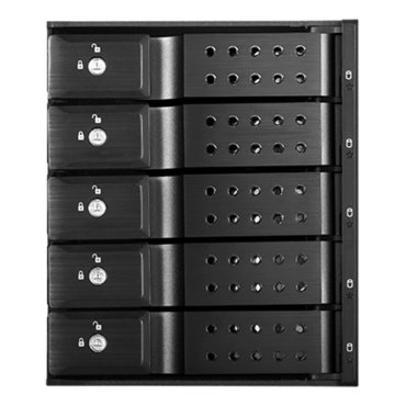 BPN-DE350HD-BLACK Trayless 3x 5.25&quot; to 5x 3.5&quot; 12Gb/s HDD Hot-swap Rack