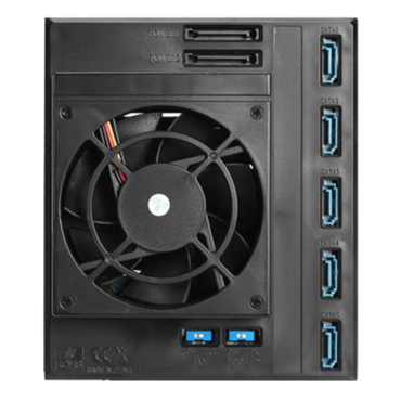 BPN-DE350HD-RED Trayless 3x 5.25" to 5x 3.5" 12Gb/s HDD Hot-swap Rack