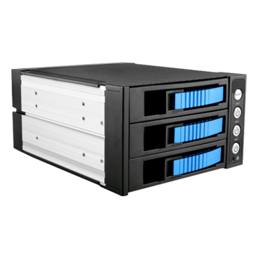 BPU-230HD-BLUE 2x 5.25" to 3x 3.5" 2.5" 12Gb/s HDD SSD Hot-swap Rack