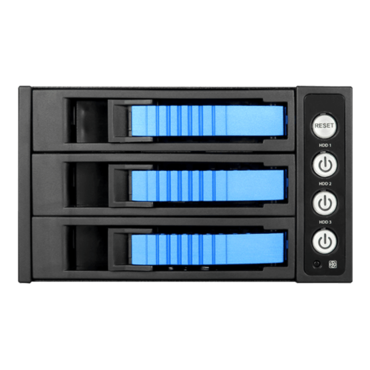 BPU-230HD-BLUE 2x 5.25&quot; to 3x 3.5&quot; 2.5&quot; 12Gb/s HDD SSD Hot-swap Rack