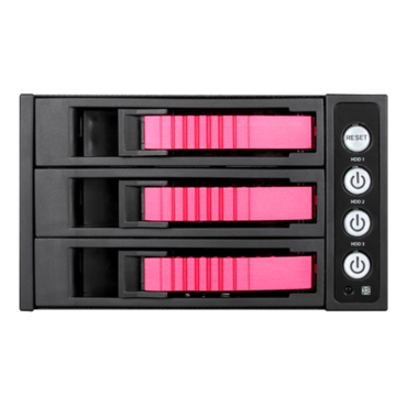 BPU-230HD-RED 2x 5.25&quot; to 3x 3.5&quot; 2.5&quot; 12Gb/s HDD SSD Hot-swap Rack