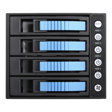 BPU-340HD-BLUE 3x 5.25&quot; to 4x 3.5&quot; 2.5&quot; 12Gb/s HDD SSD Hot-swap Rack