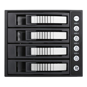 BPU-340HD-SILVER 3x 5.25&quot; to 4x 3.5&quot; 2.5&quot; 12Gb/s HDD SSD Hot-swap Rack