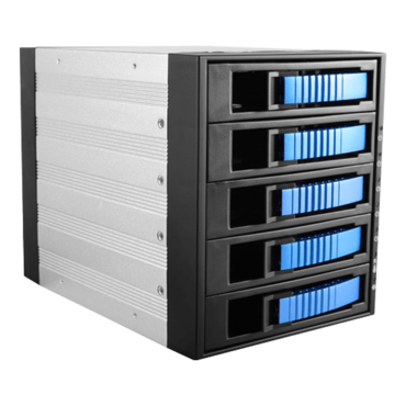 BPU-350HD-BLUE 3x 5.25" to 5x 3.5" 2.5" 12Gb/s HDD SSD Hot-swap Rack