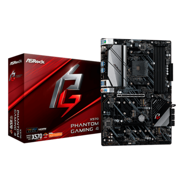 X570 Phantom Gaming 4, AMD X570 Chipset, AM4, HDMI, ATX Motherboard