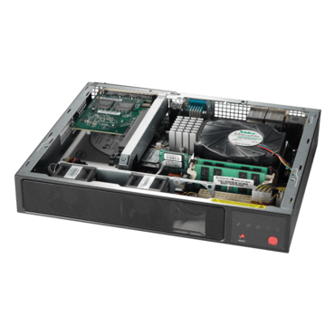SuperServer E300-9C, Compact, Intel® Q370, 2x SATA, M.2, 2x DDR4, 150W DC PSU