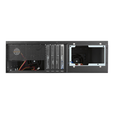 D-3100HB-BLUE, Blue HDD Handle, 10x 3.5" Hotswap Bays, No PSU, ATX, Black/Blue, 3U Chassis