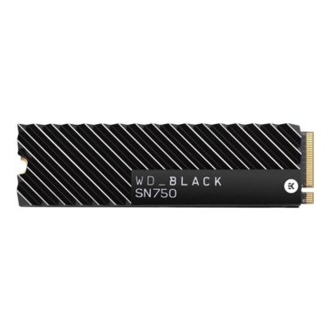 2TB Black SN750, w/ Heatsink, 3400 / 2900 MB/s, 3D NAND, PCIe NVMe 3.0 x4, M.2 2280 SSD