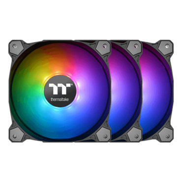 Pure 14 ARGB Sync Radiator Fan TT Premium 3 x 140mm, w/ Controller, ARGB LEDs, 1400 RPM, 70.3 CFM, 30.4 dBA, Cooling Fans