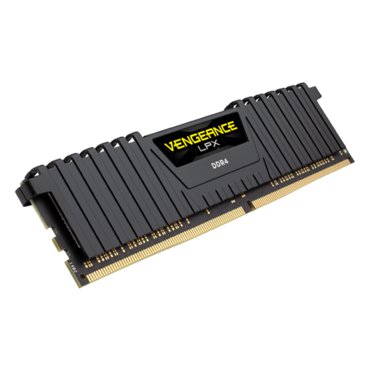 64GB Kit (2 x 32GB) VENGEANCE® LPX DDR4 2666MHz, CL16, Black, DIMM Memory