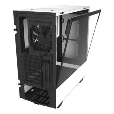 H510i, Tempered Glass, No PSU, ATX, Matte White, Mid Tower Case